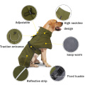 Casaco de roupas de inverno para cães de estilo militar de estilo militar